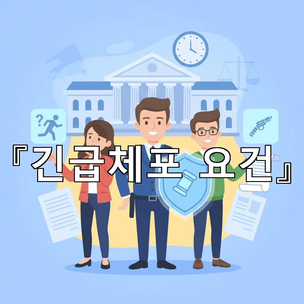 긴급체포요건 범죄 현장 대응 시점부터 적용되는 판단의 핵심