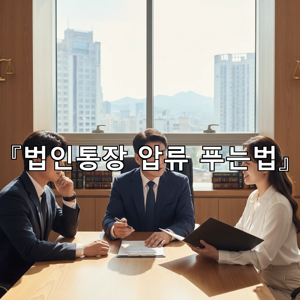 legal image 법인통장 압류 푸는법 826