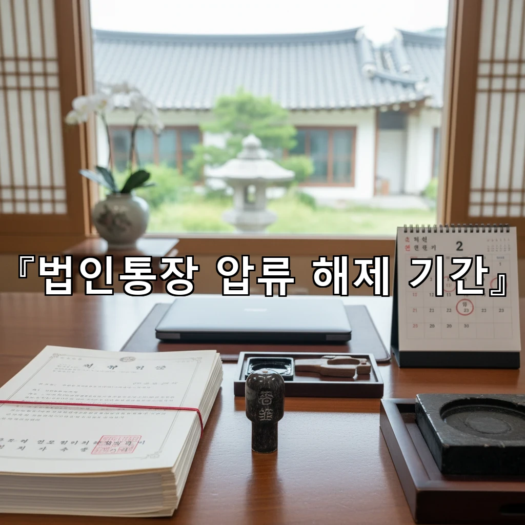 legal image 법인통장 압류 해제 기간 1197