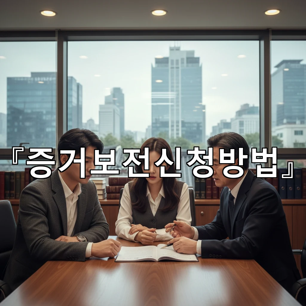 증거보전신청방법 소송 전 자료를 지키는 준비 절차 안내서