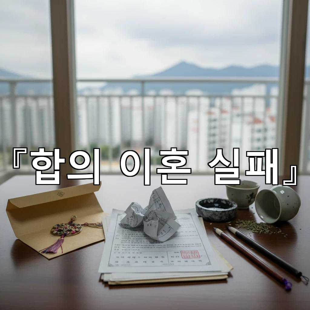 합의이혼실패 감정 격돌 후 양육비와 양육권 해결의 첫걸음