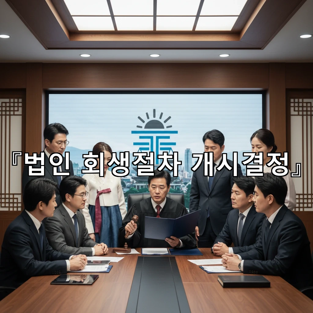 legal image 법인 회생절차 개시결정 1874