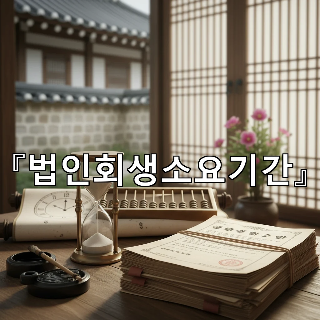 법인회생소요기간 처음부터 끝까지 절차 흐름으로 이해하기