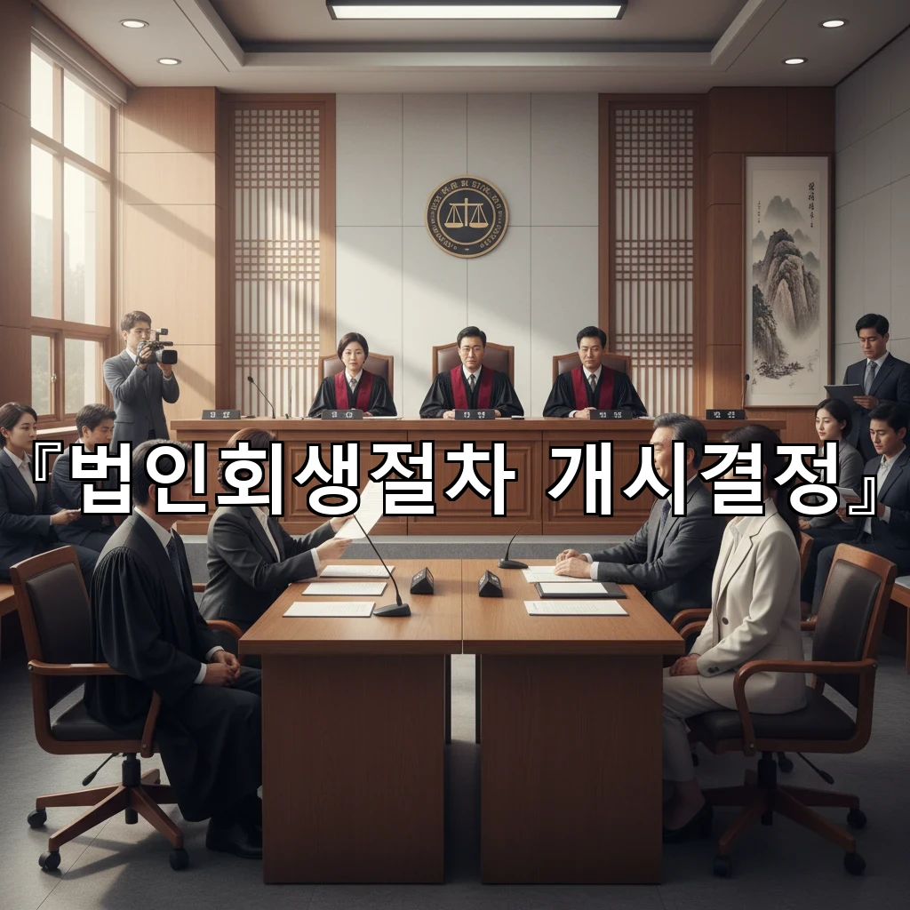 legal image 법인회생절차 개시결정 1651