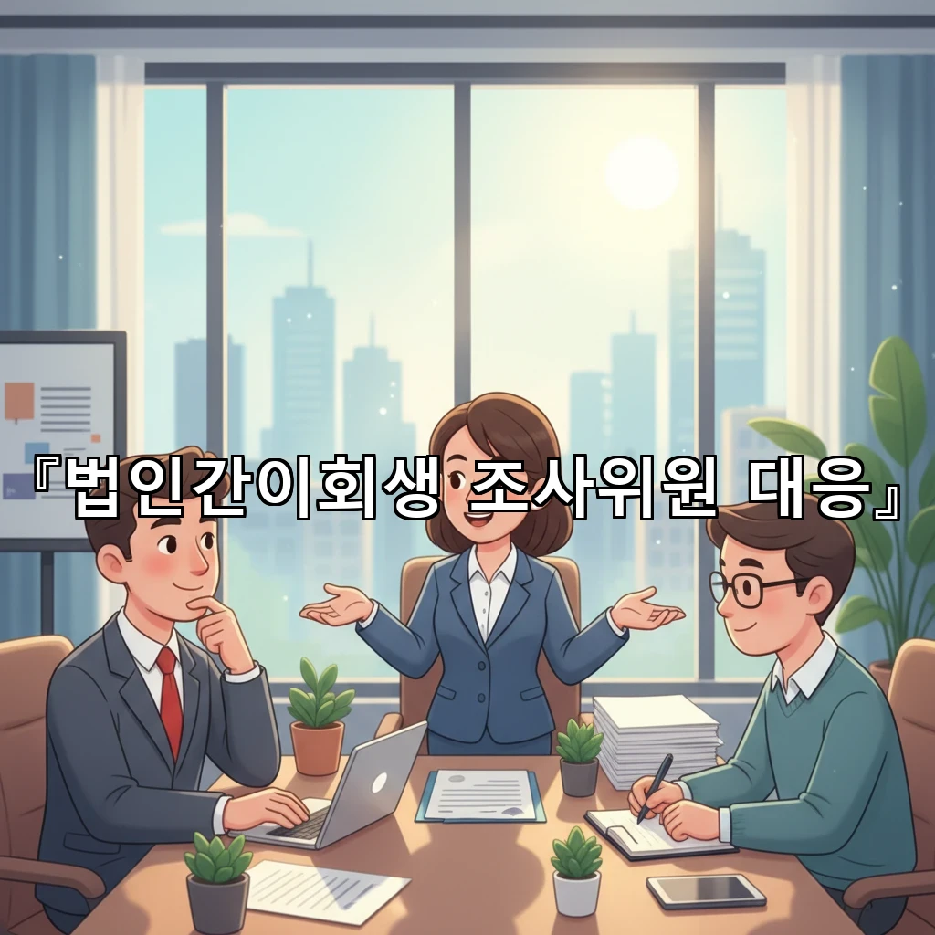 법인간이회생조사위원대응 조사 질문에 흔들리지 않는 답변 설계법