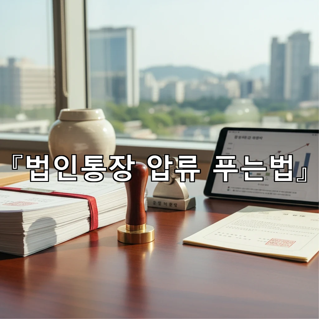 legal image 법인통장 압류 푸는법 3105
