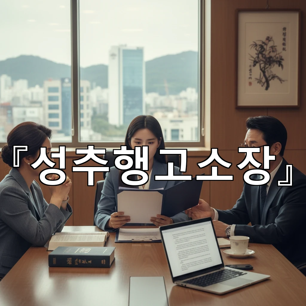 성추행고소장 작성 전 사실관계 정리와 증거 확보 순서 안내