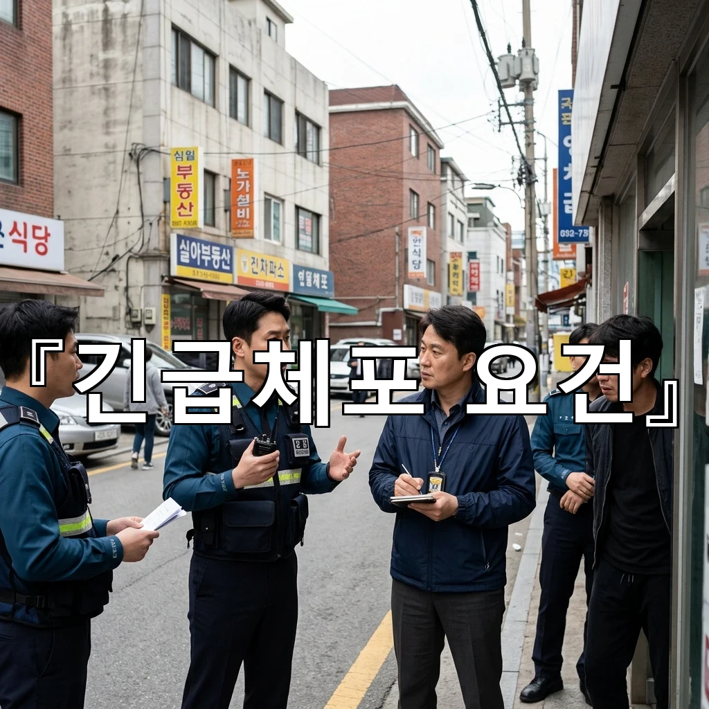 긴급체포요건 절차마다 달라지는 기준을 사례로 살핀 해설