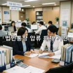legal image 법인통장 압류 해제 기간 4246