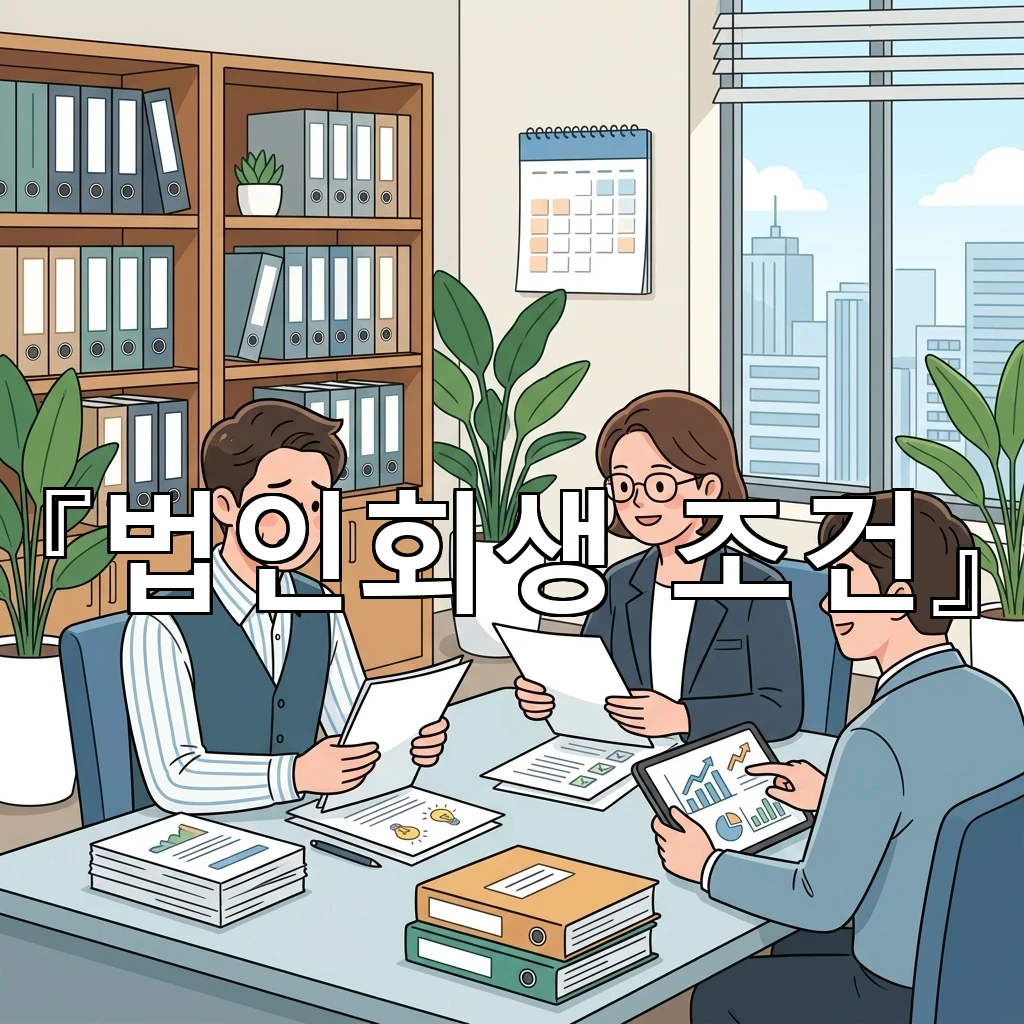 법인회생조건 회생 가능성을 가늠하는 재무 숫자 읽는 방식 안내