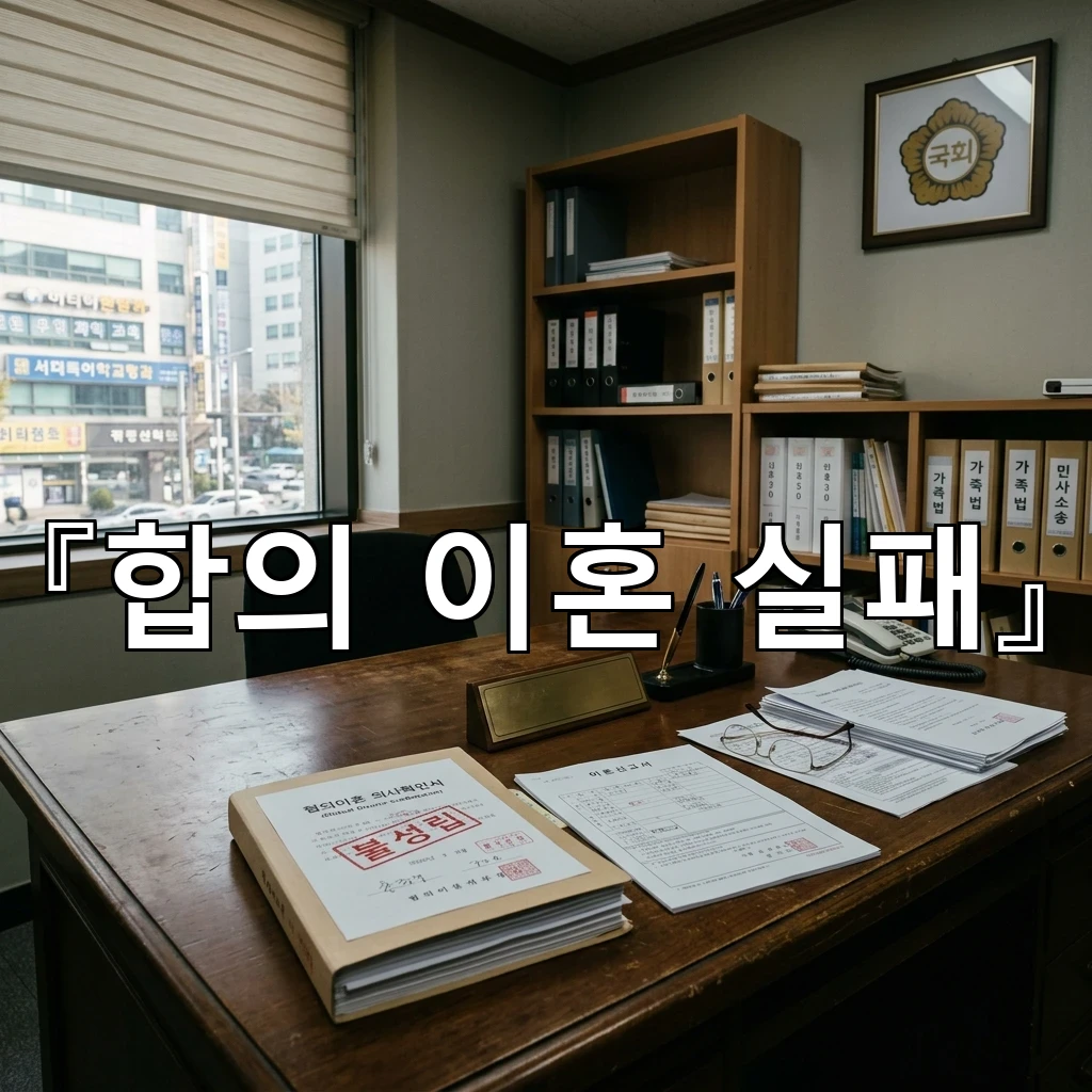 합의이혼실패 서류를 다시 정리하며 협의 흐름을 되짚는 방법