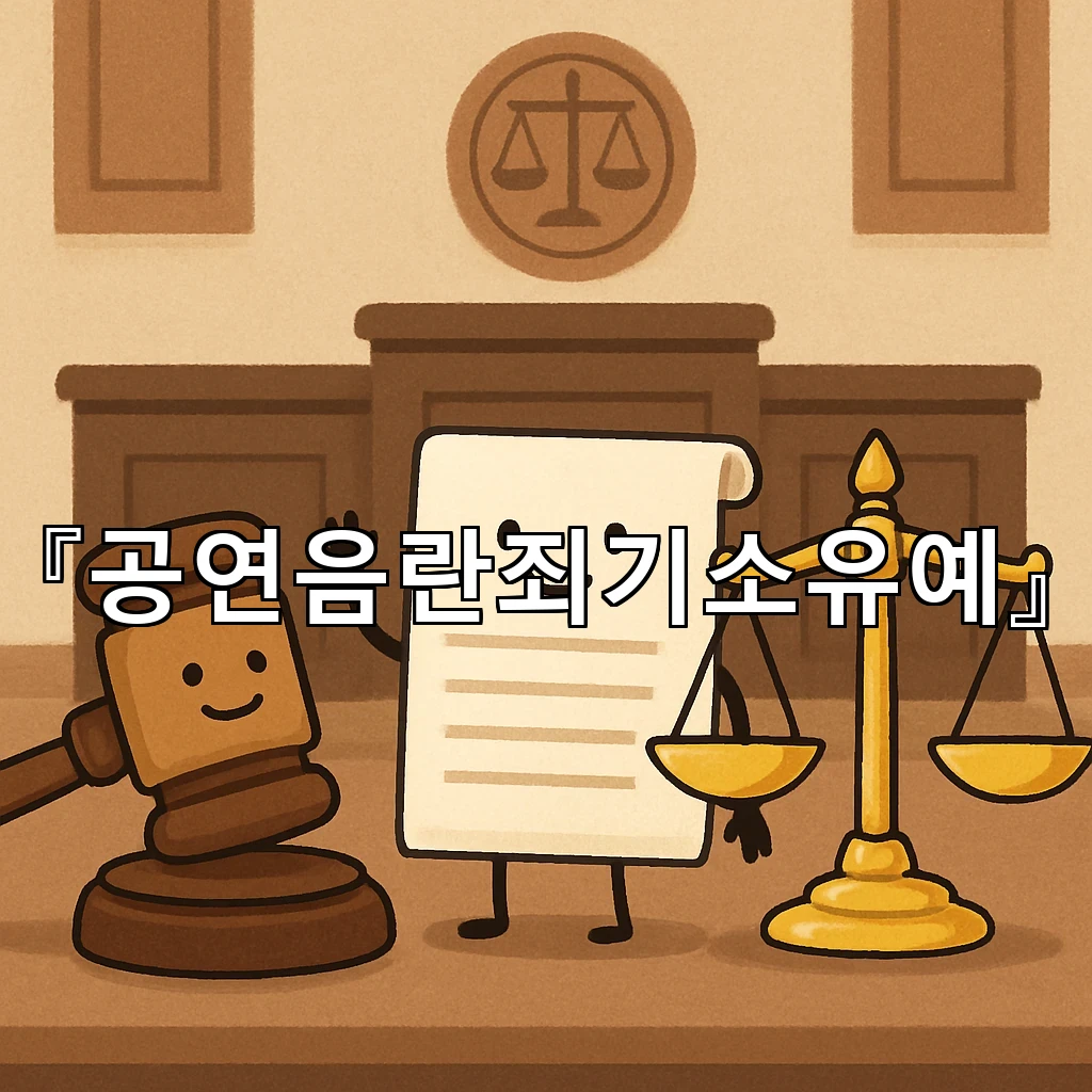공연음란죄기소유예 판단 앞에서 살펴볼 생활 기록과 반성의 흐름