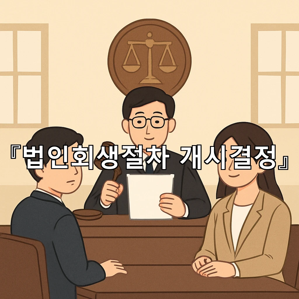 법인회생절차개시결정 뒤 자금 흐름을 다시 짜는 첫 점검 기준