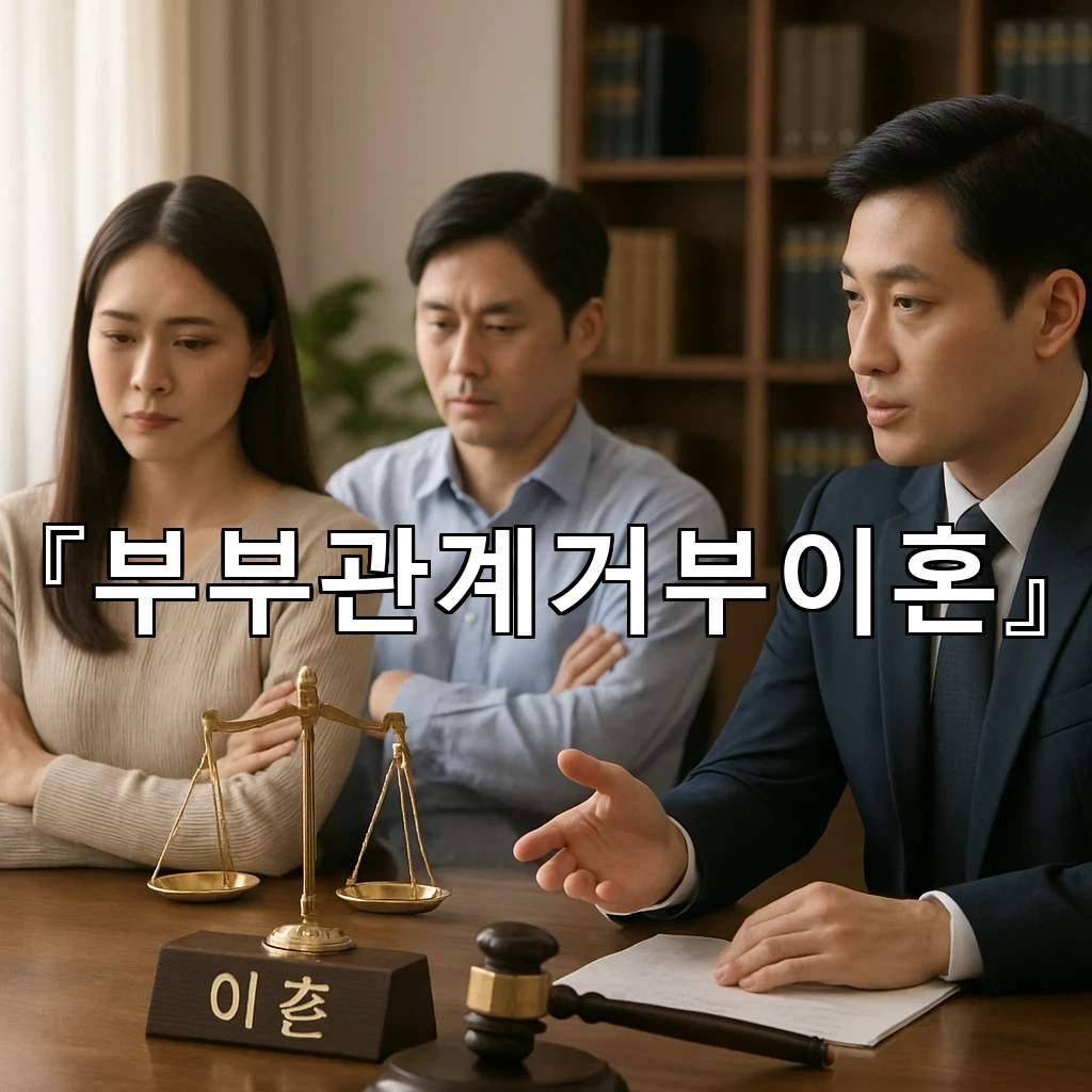 부부관계거부이혼 같은 공간 다른 생활이 길어질 때 확인할 핵심