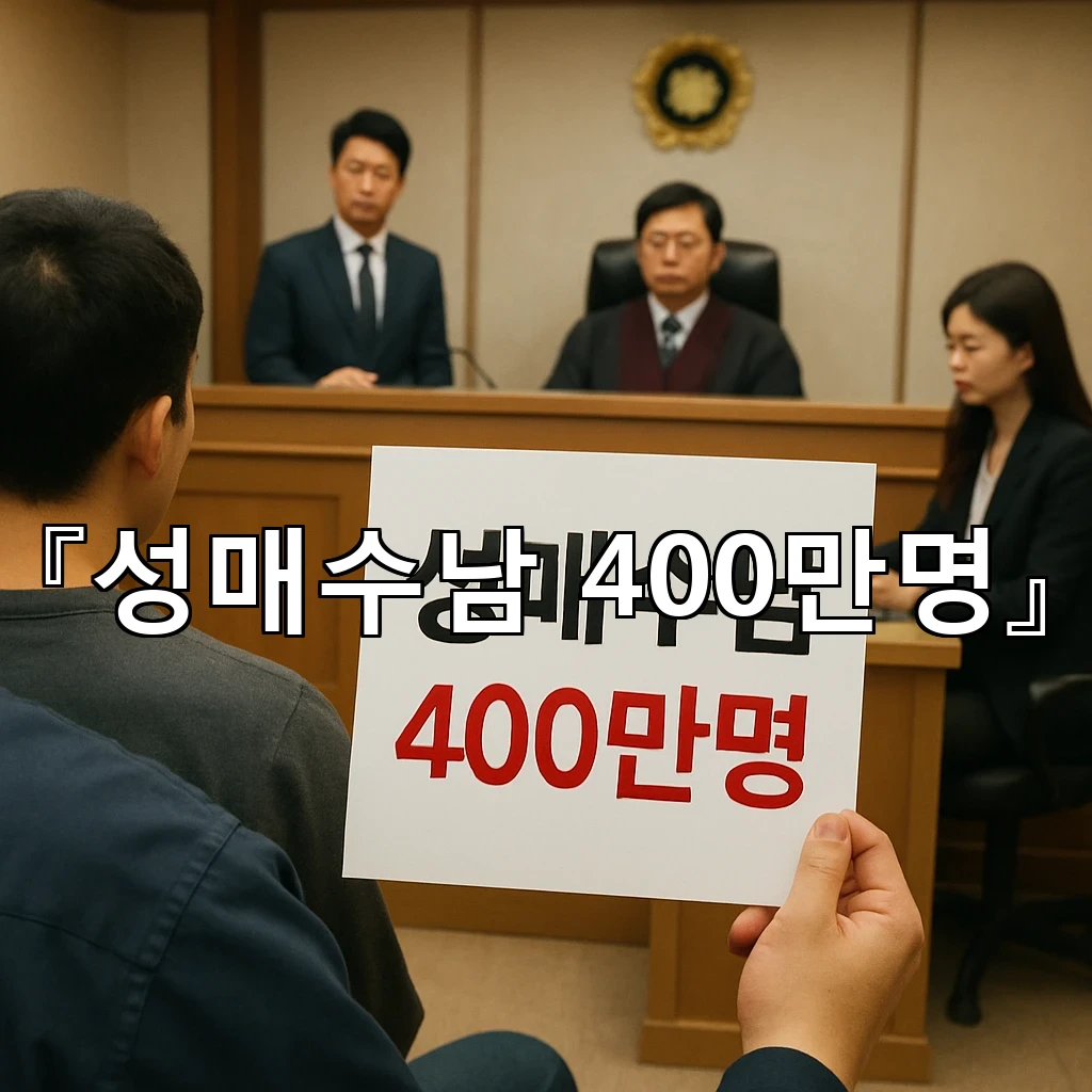 성매수남400만명 숫자 뒤에 숨은 사회의 균열과 대응 방향