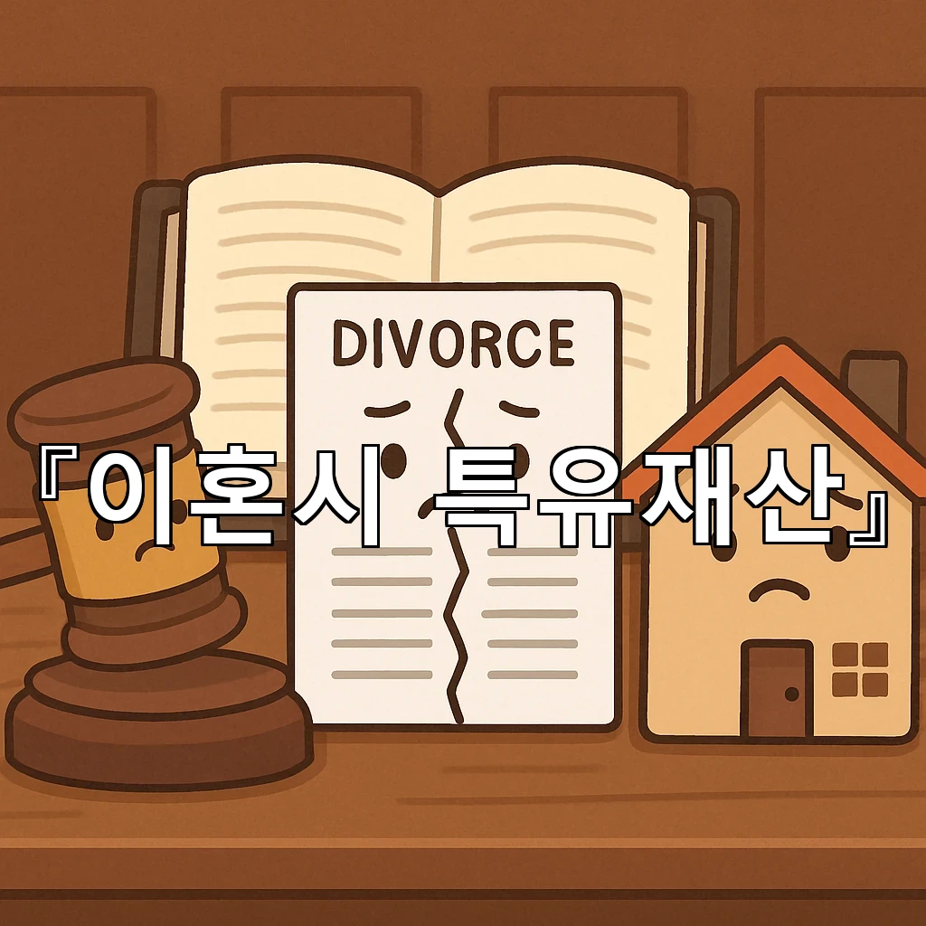 이혼시특유재산 관련 증빙을 모을 때 유의할 실제 기준들