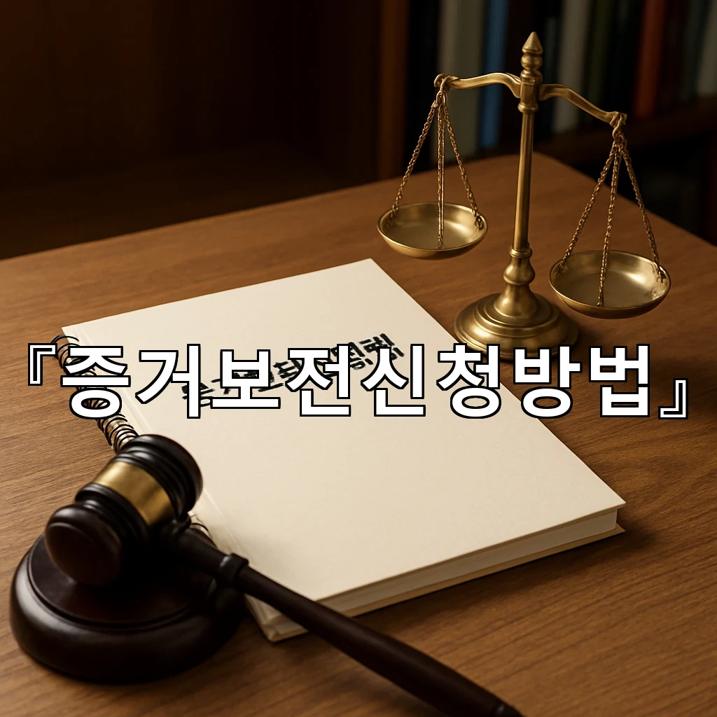 증거보전신청방법 문서 흐름을 먼저 잡는 실전 점검 기준