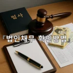 legal image 법인채무 확인방법 6082