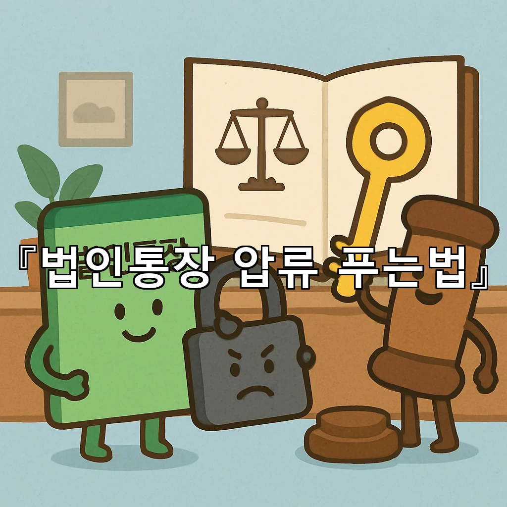 법인통장압류푸는법 거래 흐름을 다시 세우는 내부 점검의 핵심