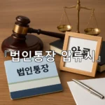 legal image 법인통장 압류시 6712