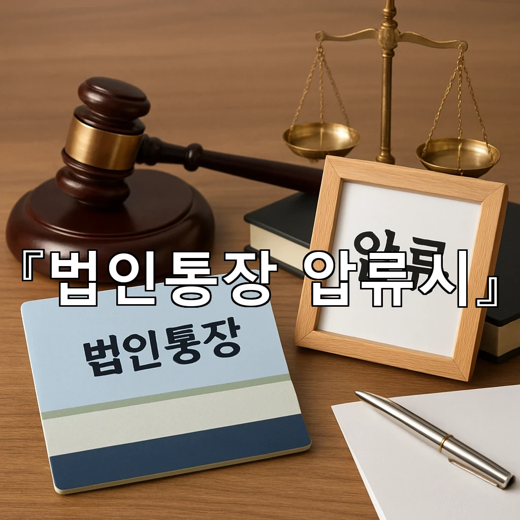 법인통장압류시 영업 현장을 흔들지 않는 내부 정리 방식