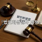 legal image 법인회생절차 과정 7160