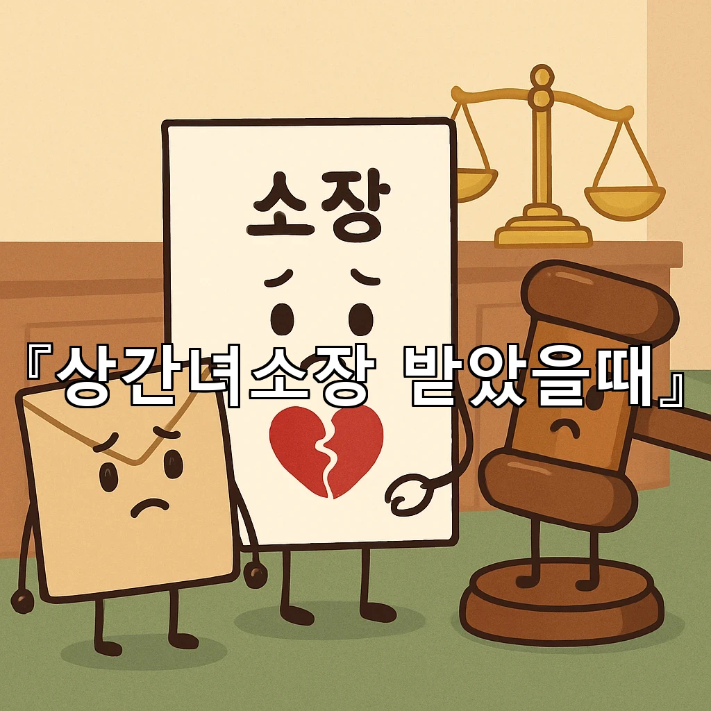 상간녀소장받았을때 첫 통지 이후 챙겨야 할 서류와 흐름 정리