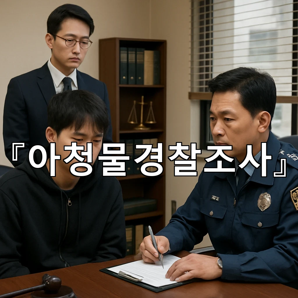아청물경찰조사 첫 통지서를 받았다면 먼저 볼 흐름 정리