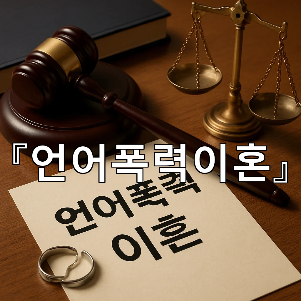 언어폭력이혼 말보다 침묵이 더 무거울 때 살펴볼 기준들