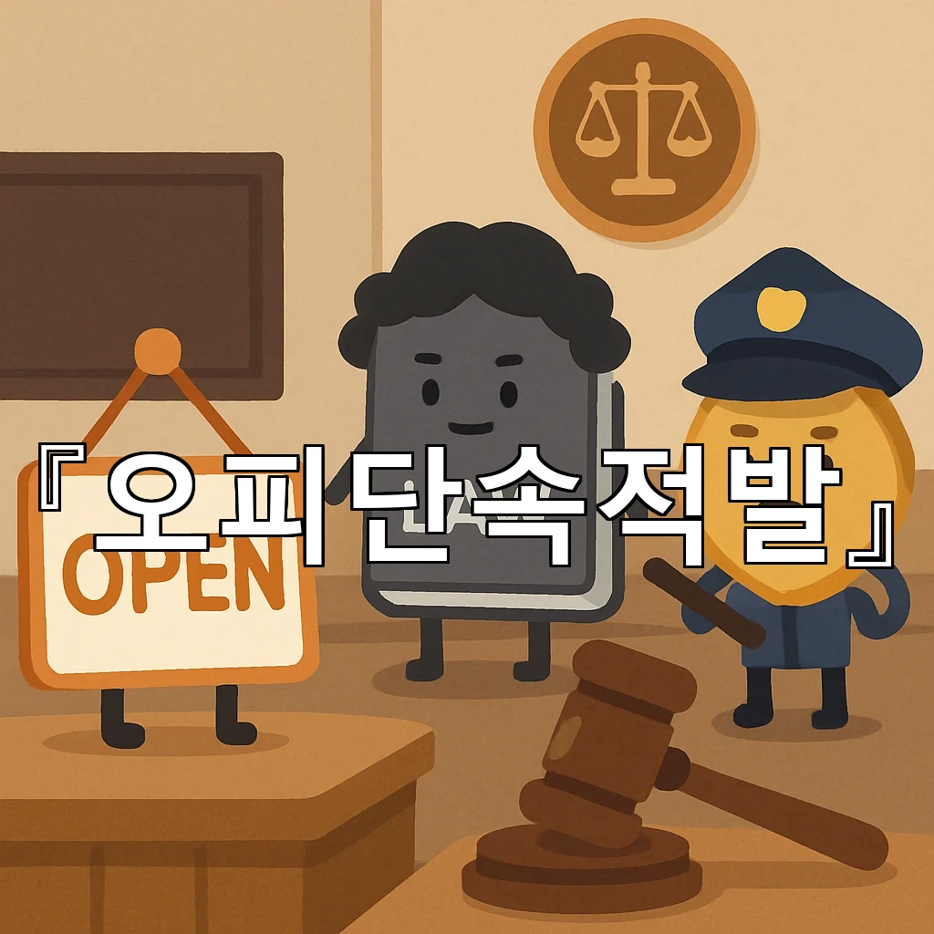 오피단속적발 현장에서 흔들리지 않게 챙길 기록과 대응 요령