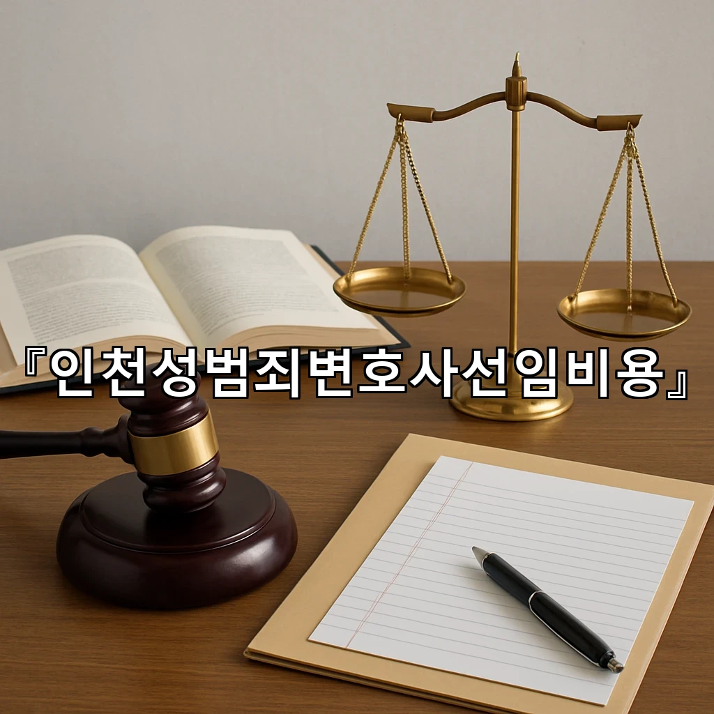 인천성범죄변호사선임비용 상담 전 준비할 자료와 순서 정리 안내