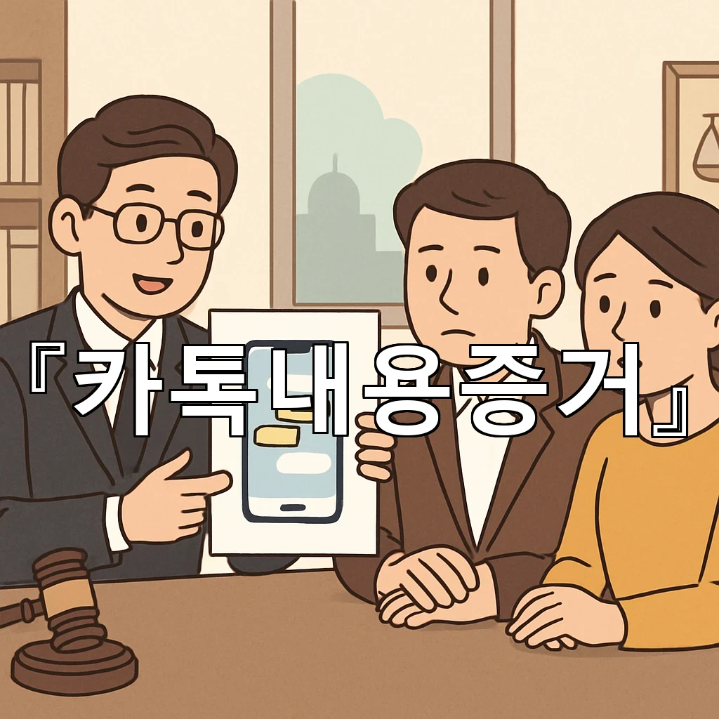 카톡내용증거 대화 흐름을 읽어내는 기록 활용의 핵심 점검