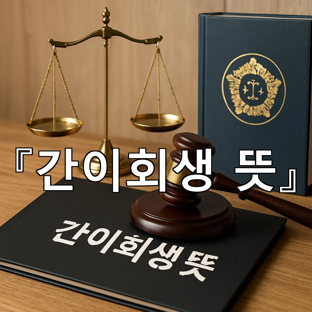 간이회생뜻 혼자 보기 어려운 부분을 차분히 짚어보는 글