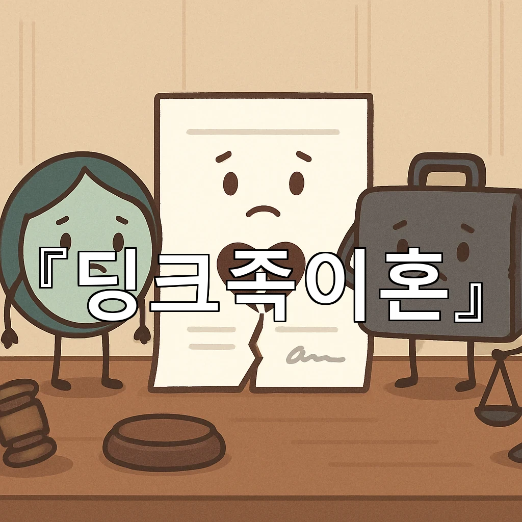 딩크족이혼 생활 분리 이후 감정이 흔들릴 때 살피는 기준