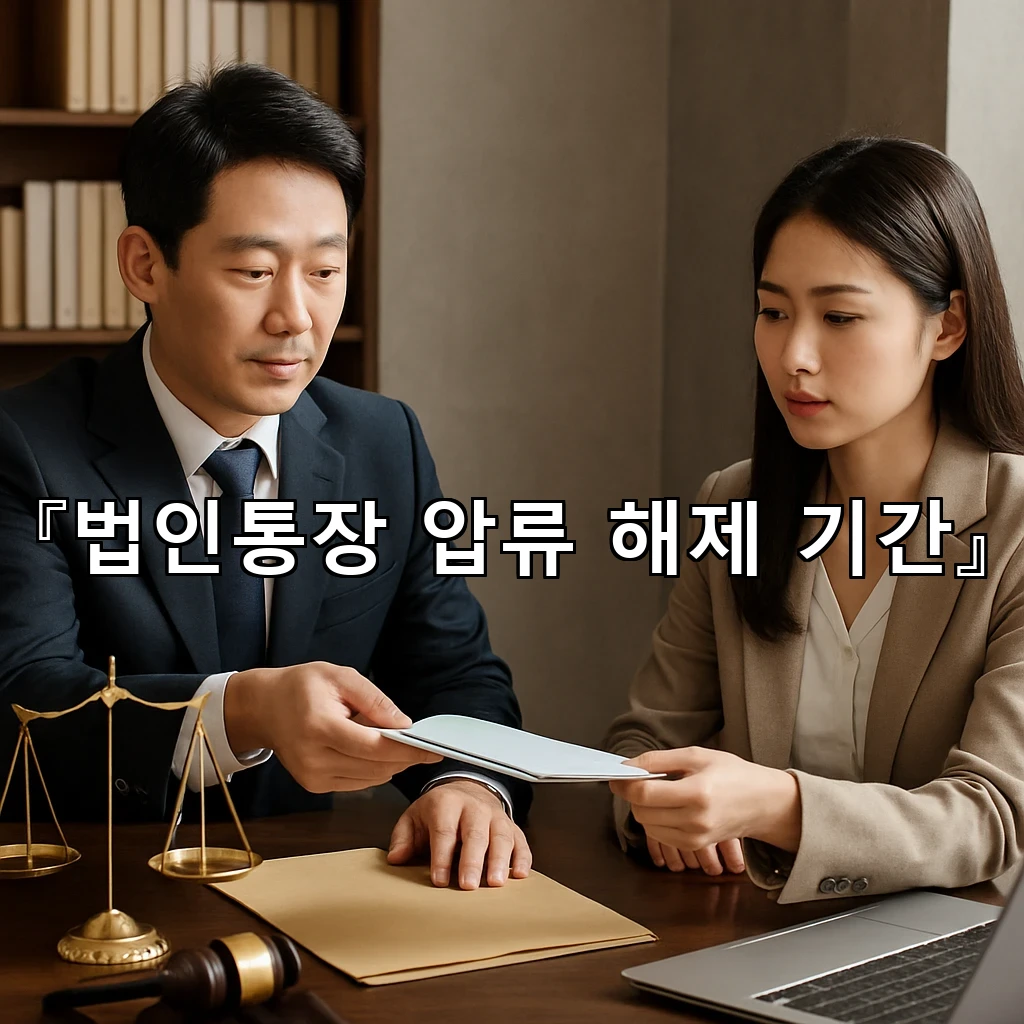 법인통장압류해제기간 흐름 속에서 대표가 놓치기 쉬운 기록 점검