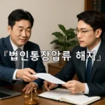 legal image 법인통장압류 해지 7861
