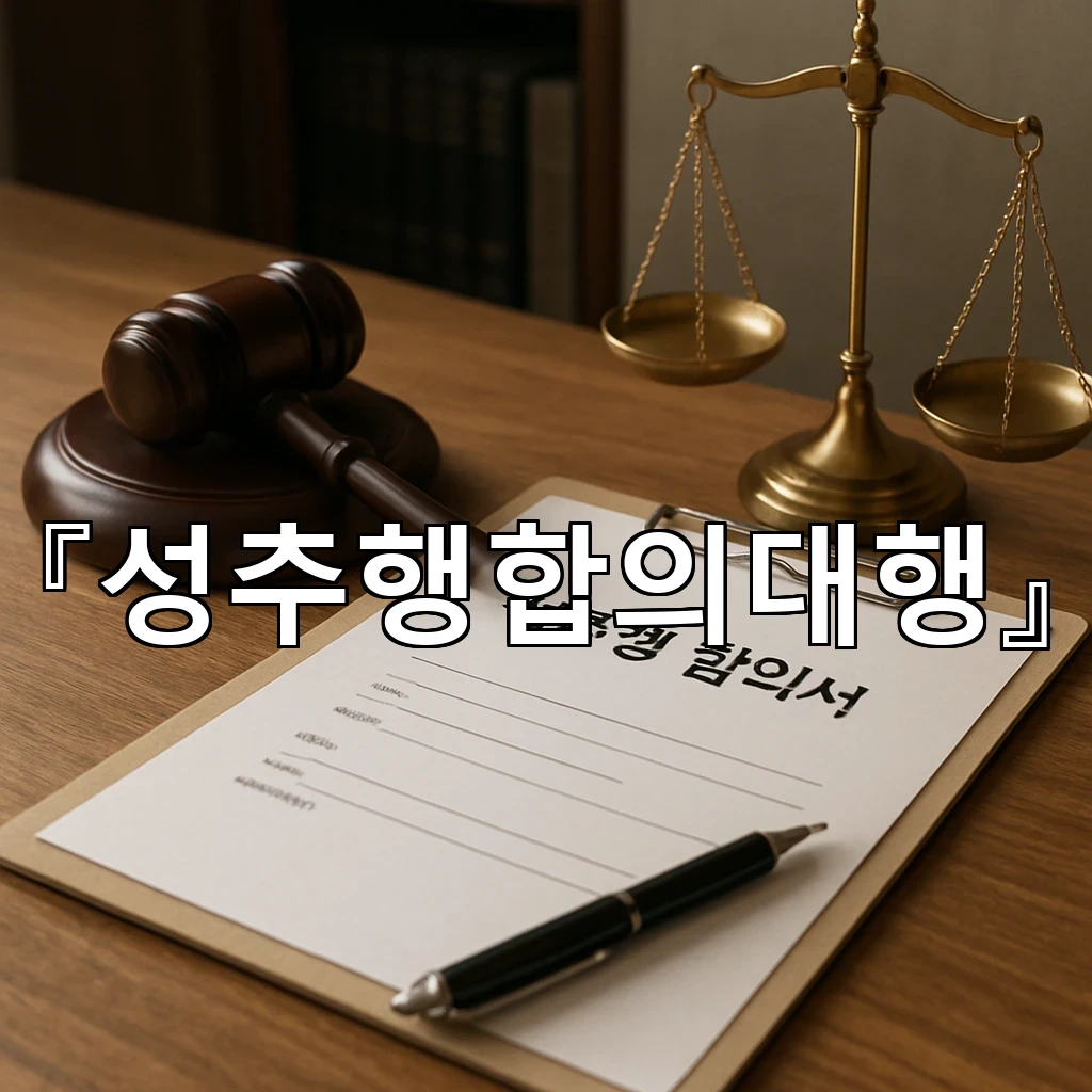성추행합의대행 감정이 흔들릴 때 먼저 세워야 할 말의 기준