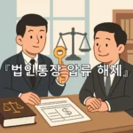legal image 법인통장 압류 해제 9545