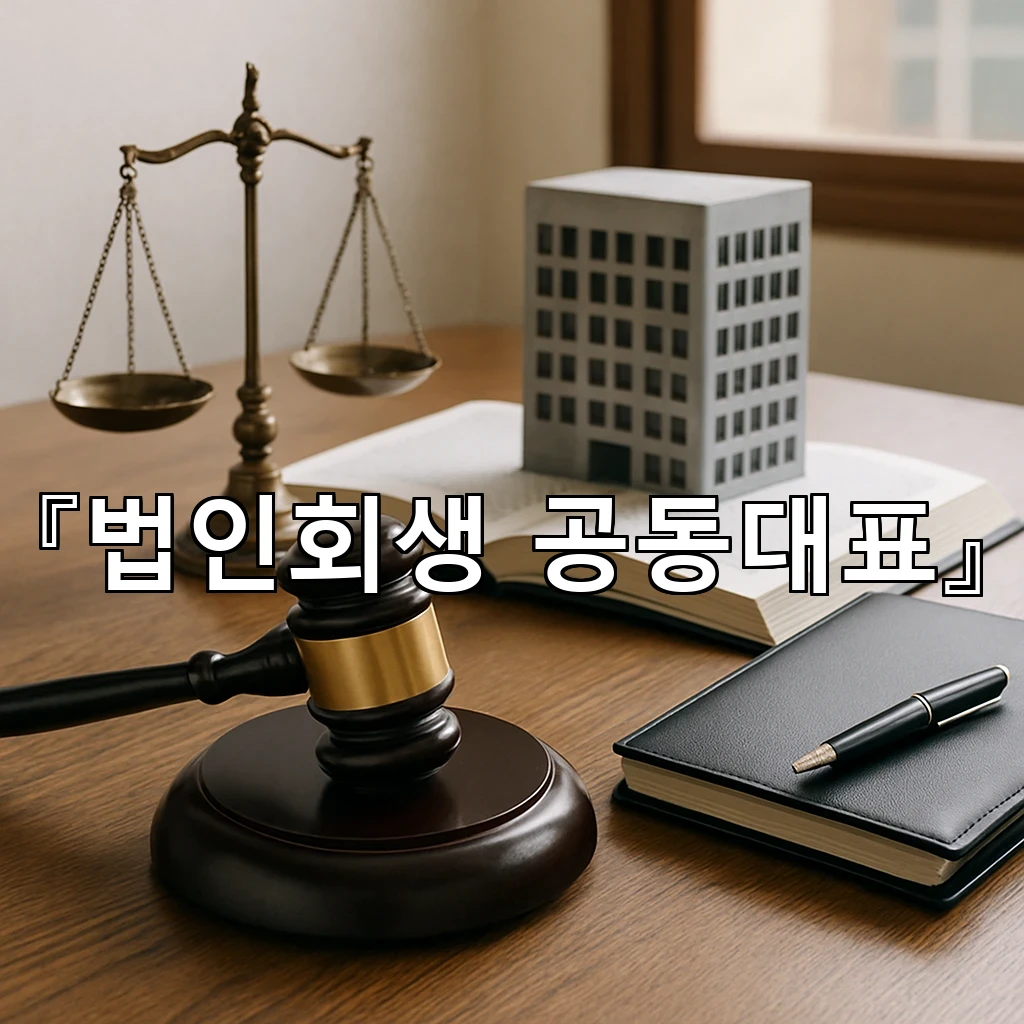 법인회생공동대표 회의보다 먼저 정해야 할 역할의 경계선
