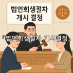 legal image 법인회생절차 개시결정 10173