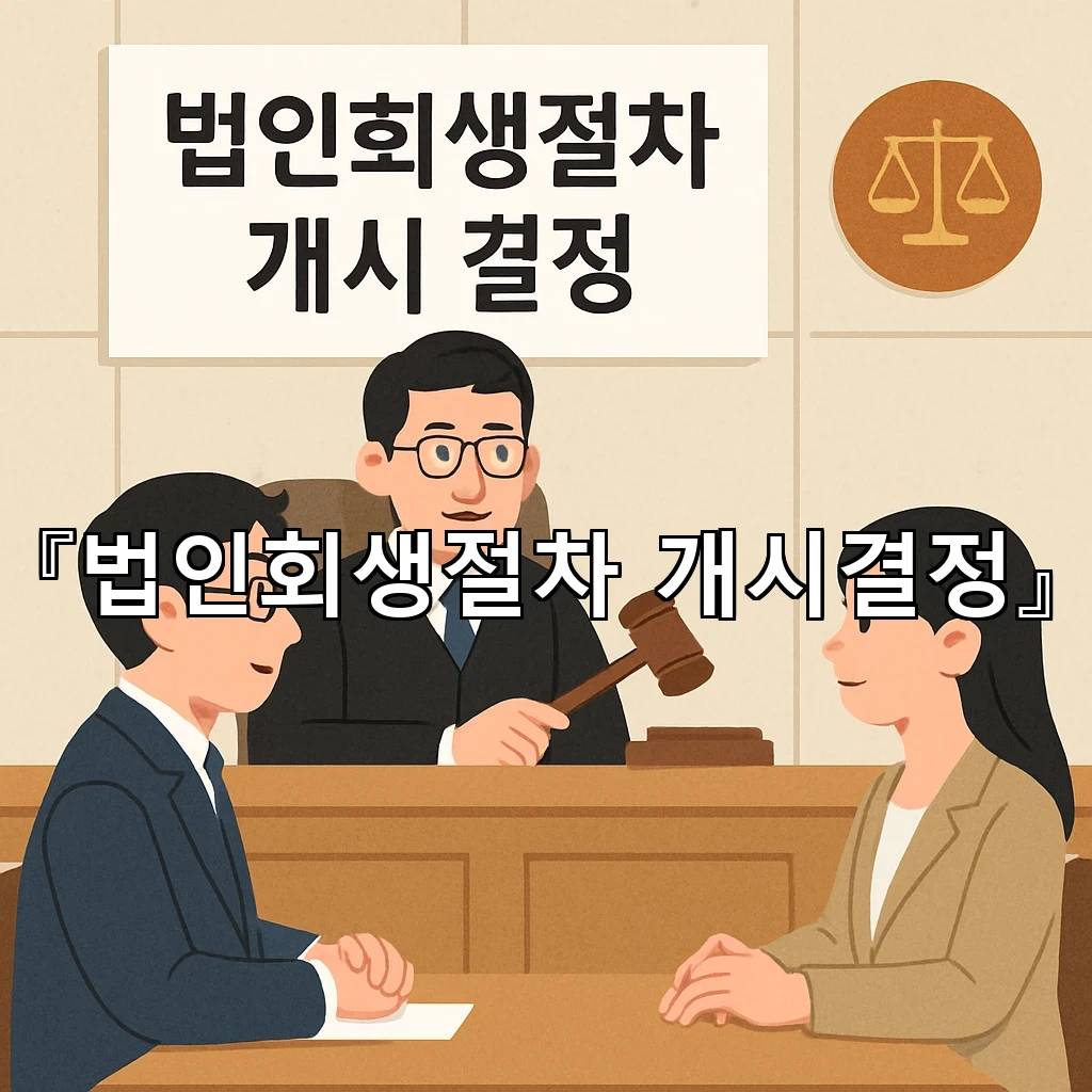 legal image 법인회생절차 개시결정 10173