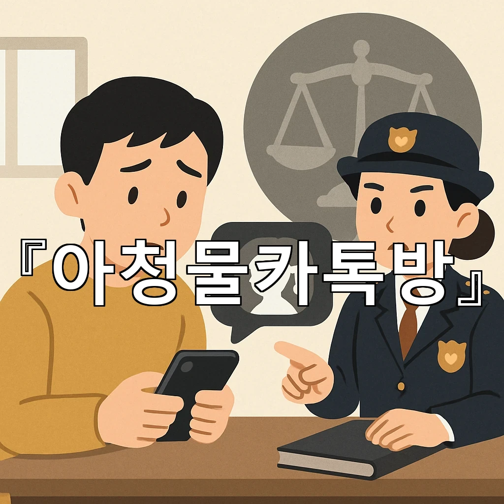 아청물카톡방 대화가 이어질 때 살펴볼 현실적 판단 기준