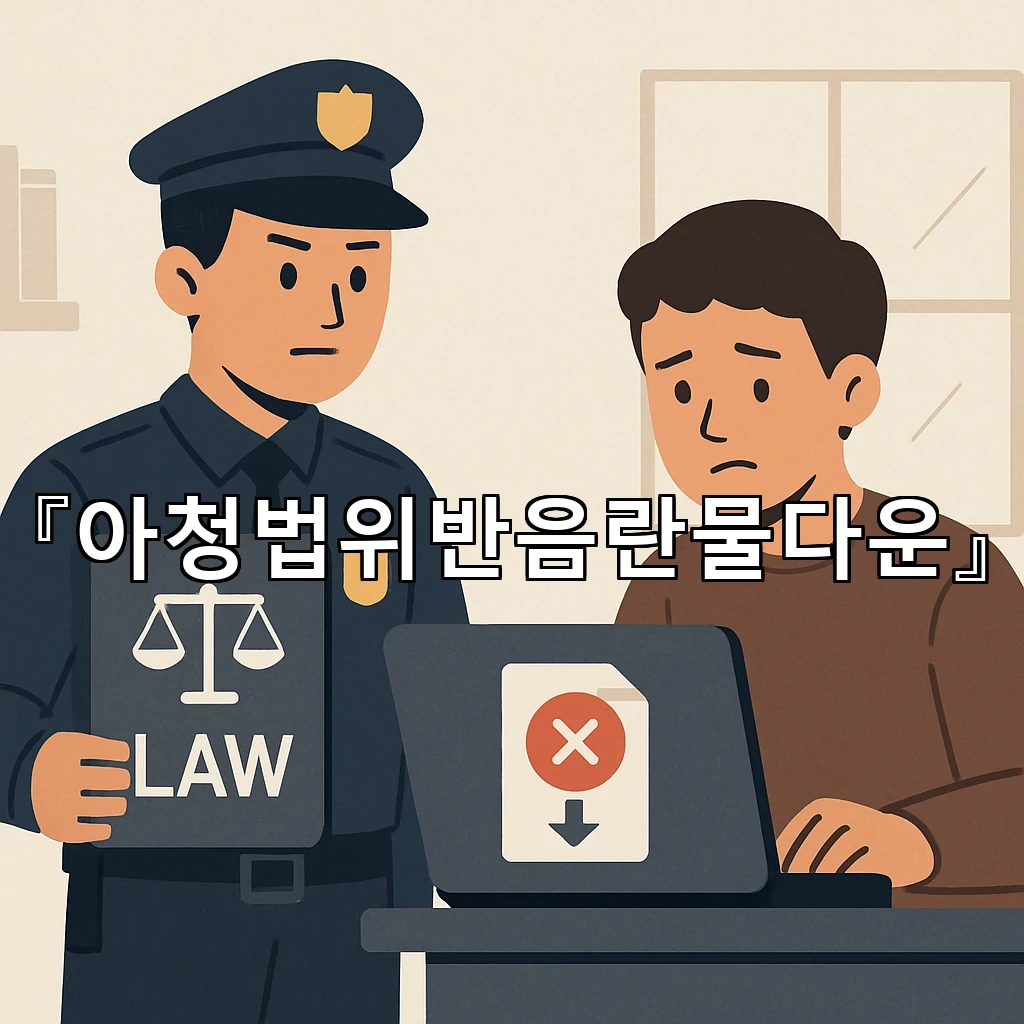 아청법위반음란물다운 사실 확인부터 정리하는 핵심 흐름 안내