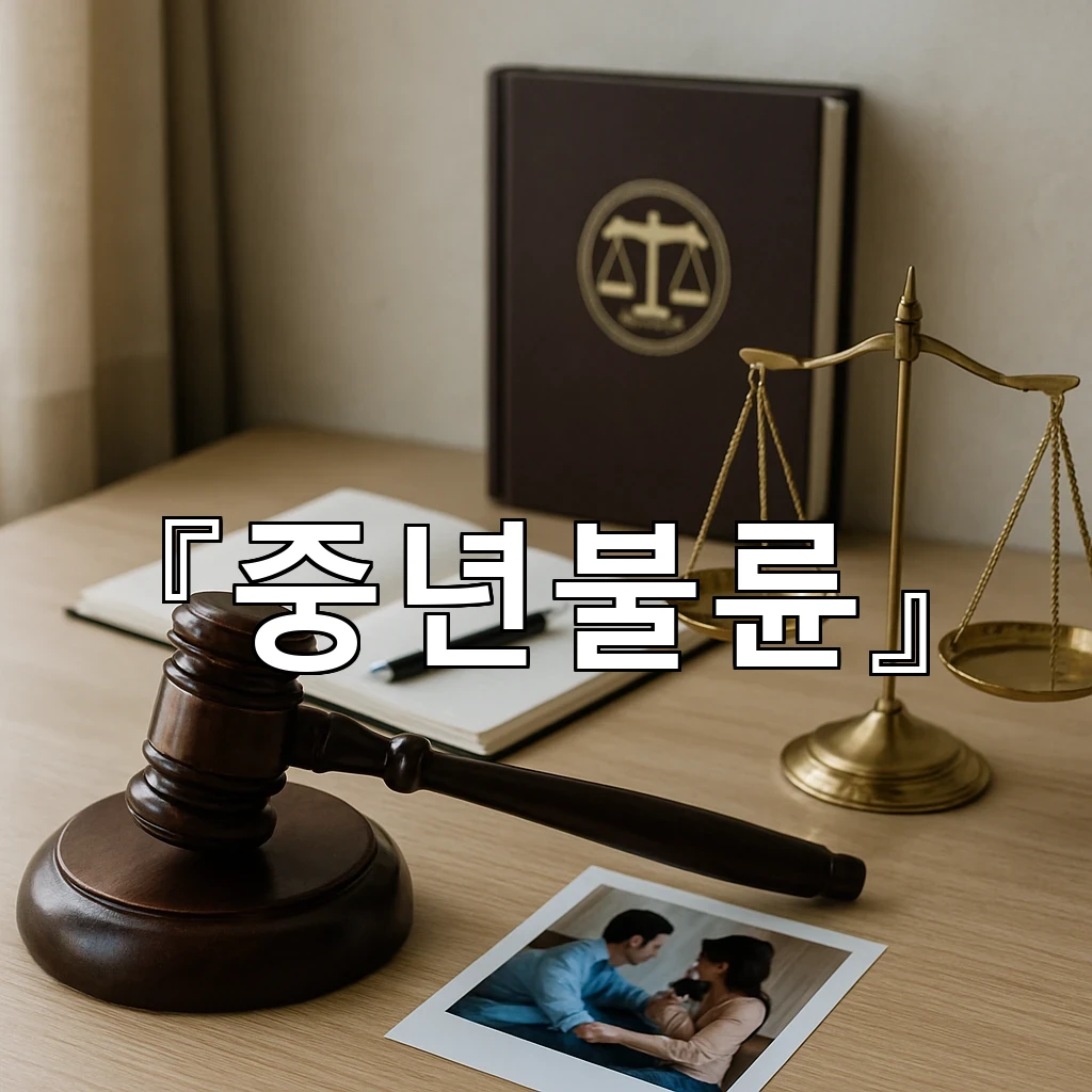 중년불륜을 알게 된 뒤 관계를 다시 바라보는 조용한 기준