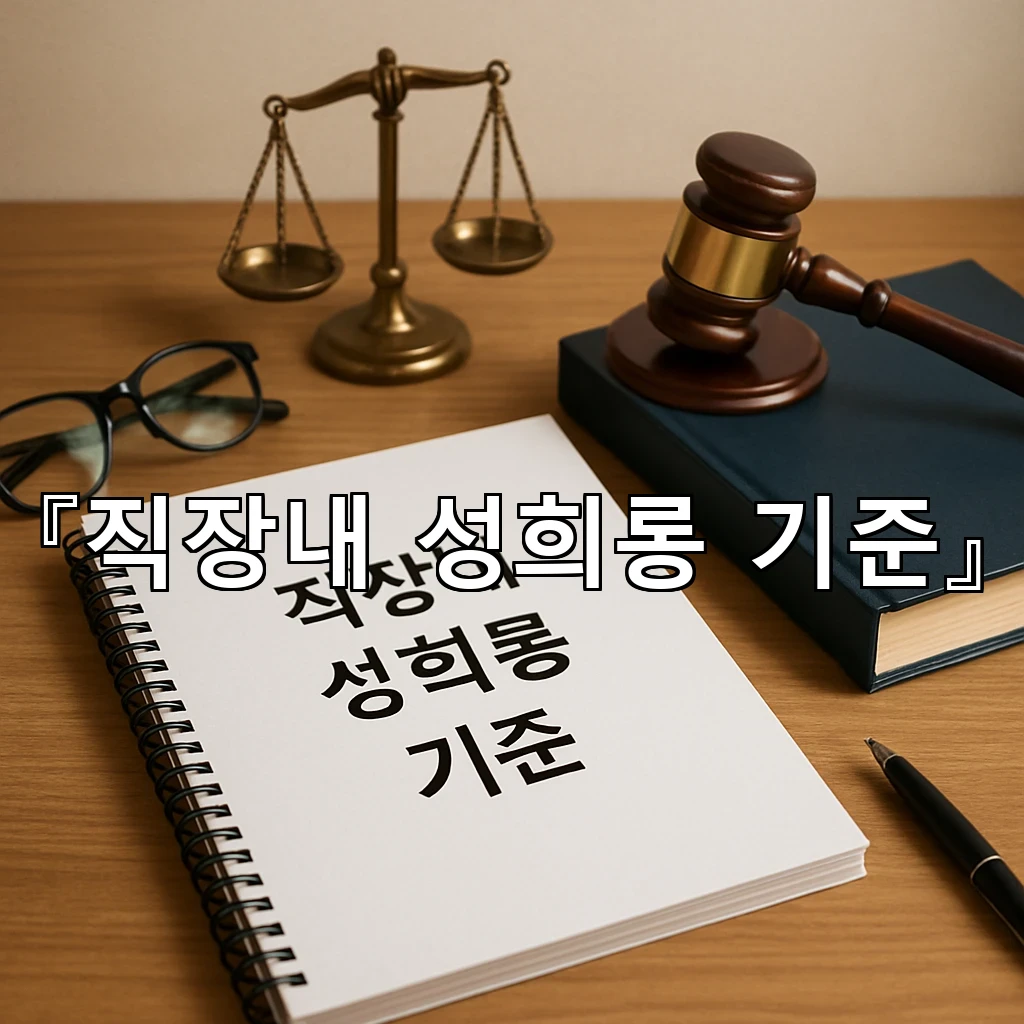 직장내성희롱기준 판단 요소를 사례별로 차근차근 정리한 글